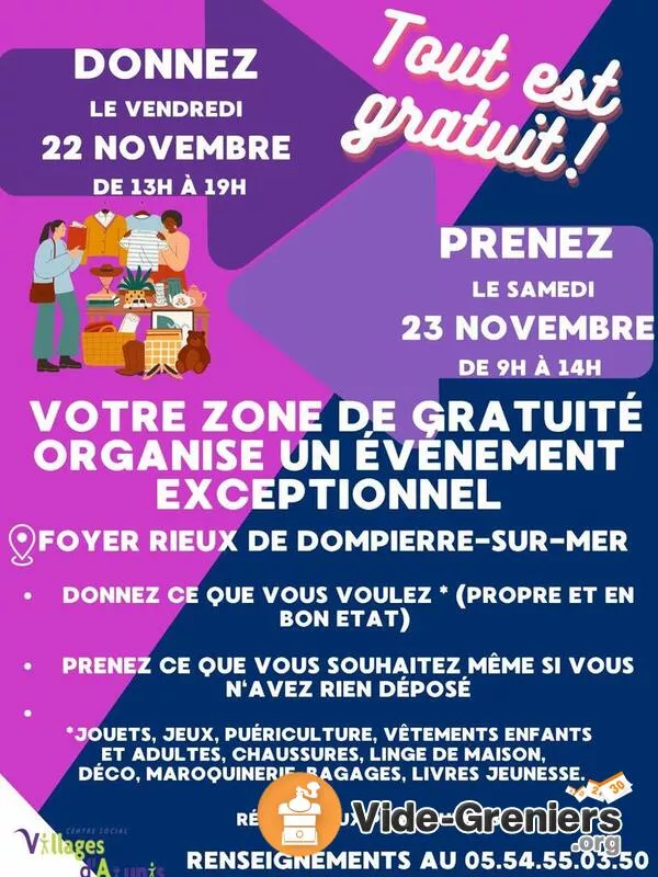 Zone de Gratuité. Donnez Prenez