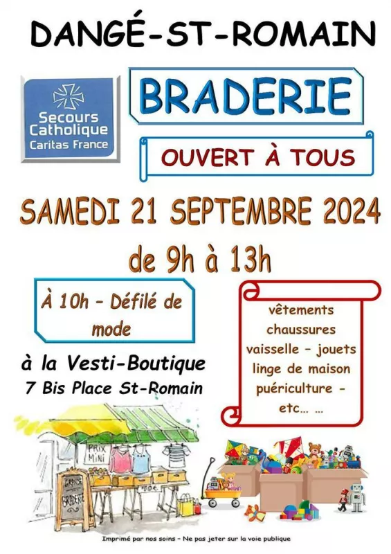 Braderie-le 21/09/2024-Antenne du Secours Catholique