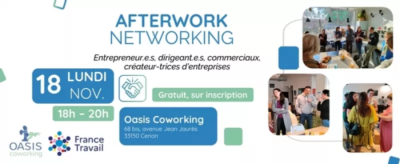 Afterwork Networking-Entrepreneurs, Chefs d'Entreprise, Décideurs