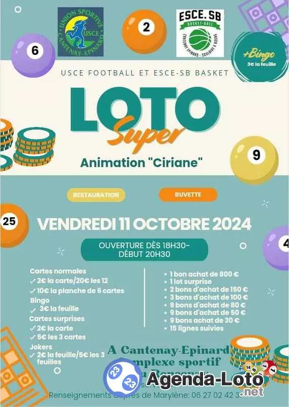 Loto Animation Ciriane et Ludo Complexe Sportif