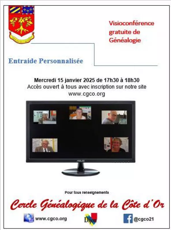 En Visio : Entraide Généalogique Personnalisée