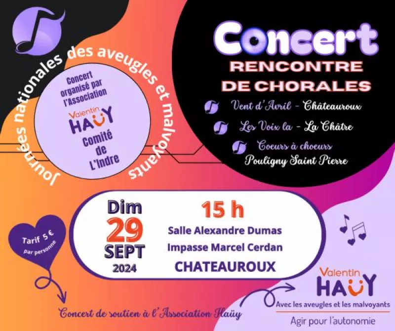 Concert de Chorales à Châteauroux