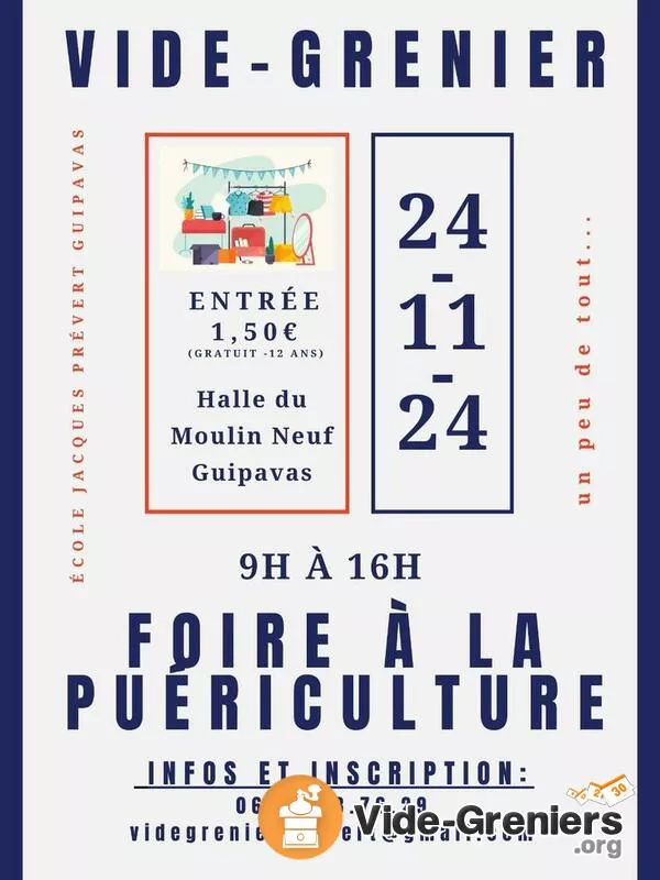 Vide-Greniers et Foire Puériculture le 24.11 à Guipavas