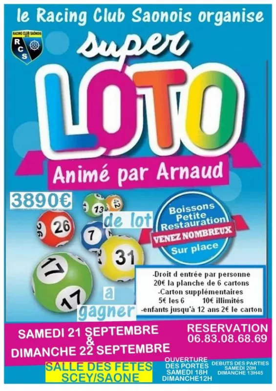 Super Loto Animé par Arnaud