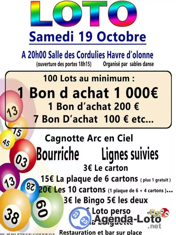 Loto Arc en Ciel Spécial Bons d'Achat