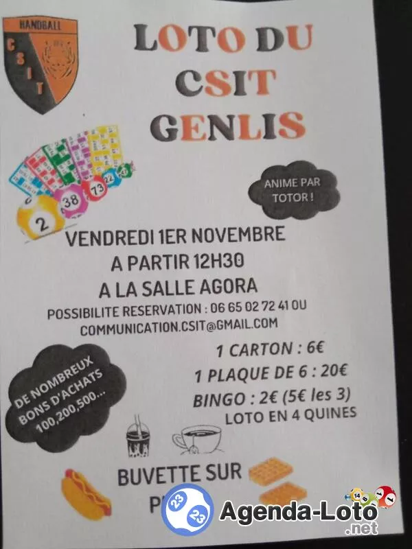 Loto du Csit Genlis Animé par Totor