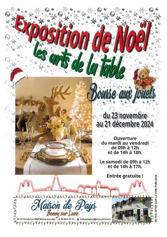 Exposition de Noël : les Arts de la Table