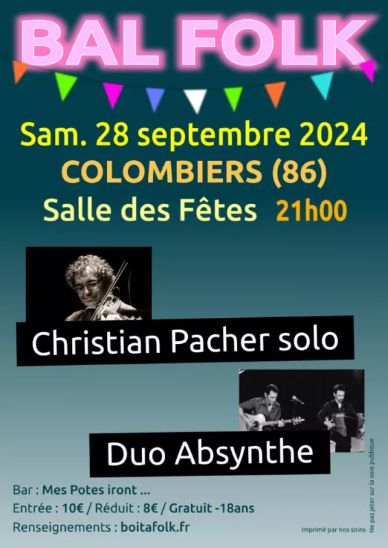 Bal Folk Christian Pacher Solo et Duo Absynthe