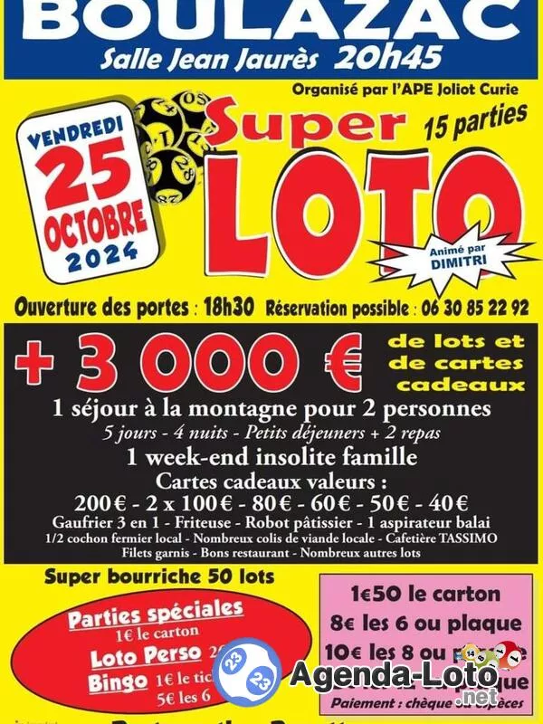 Loto Ape Joliot Curie