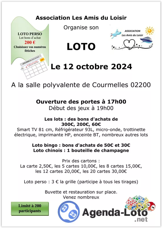 Loto Association les Amis du Loisir