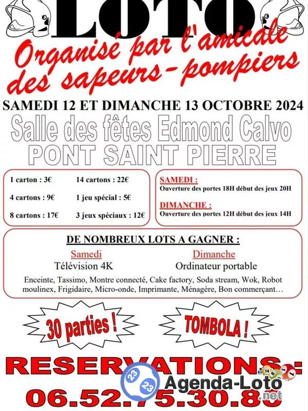 Loto Annuel des Sapeurs Pompiers