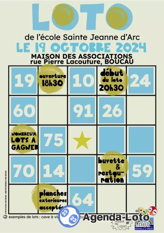 Loto École Sainte Jeanne d'Arc