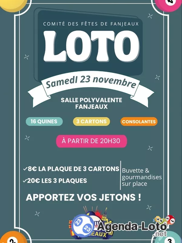 Loto du Comité des Fêtes de Fanjeaux