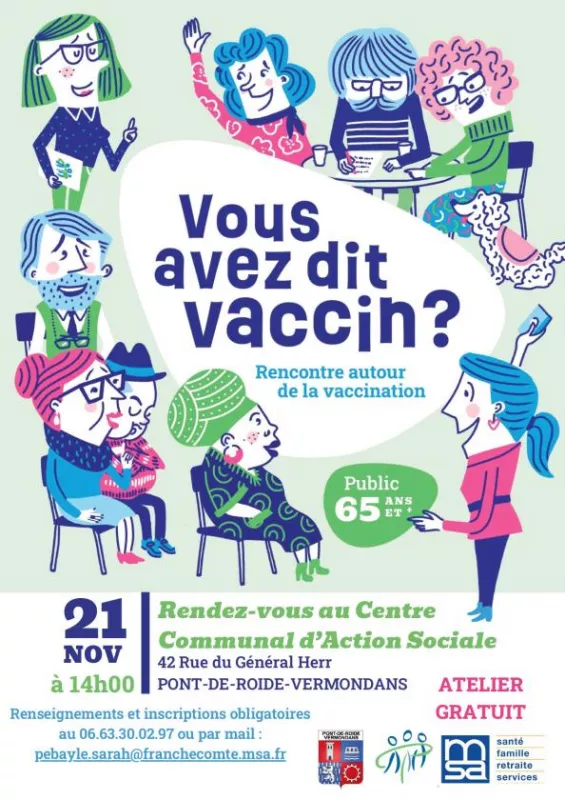 Atelier Gratuit «Vous Avez Dit Vaccin ?» Seniors