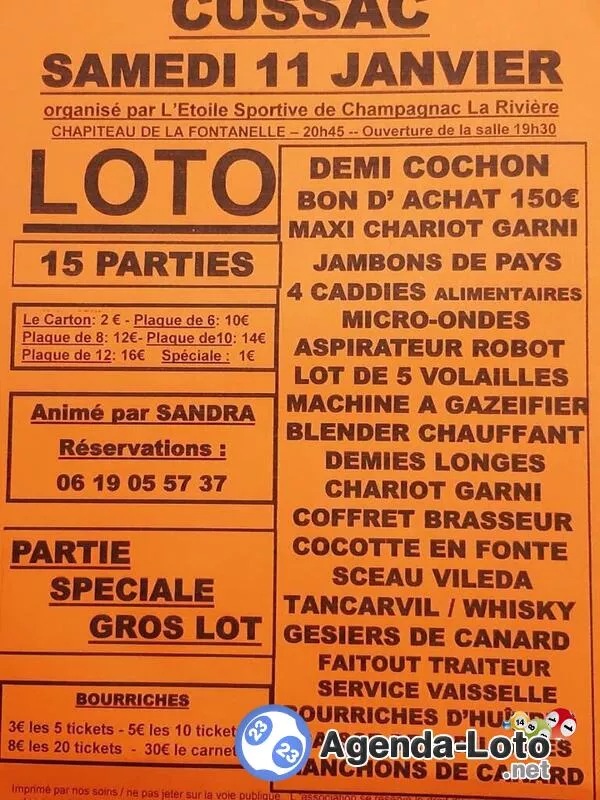 Loto Animé par Sandra