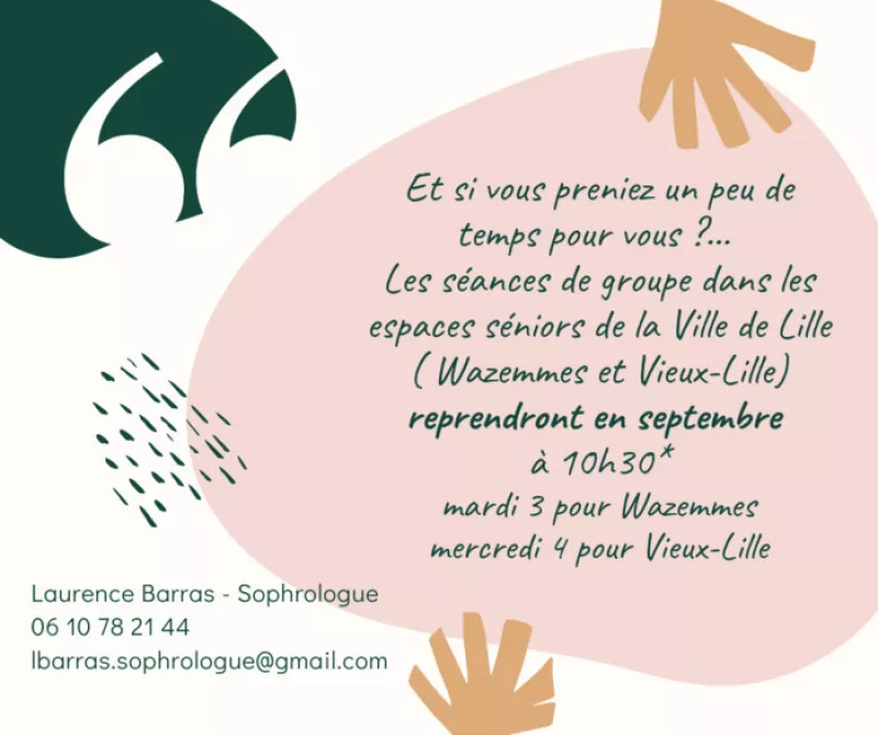 Séance de Sophrologie dans les Espaces Séniors Wazemmes et Vieux Lille