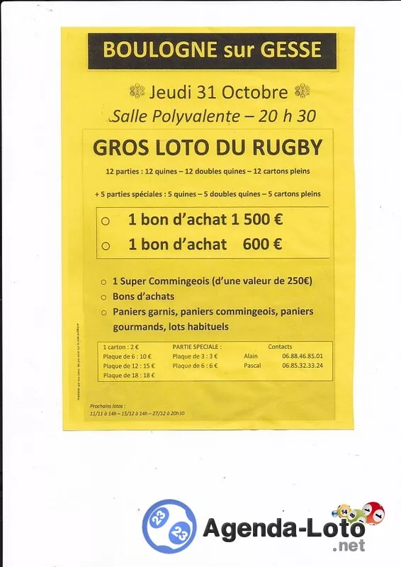 Gros Loto du Rugby