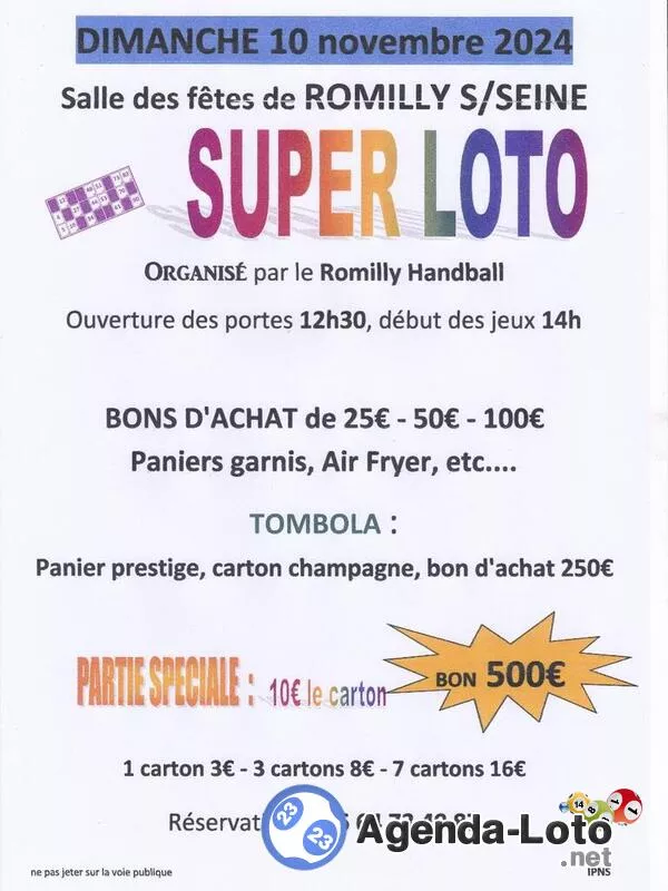 Super Loto du Romilly Handball