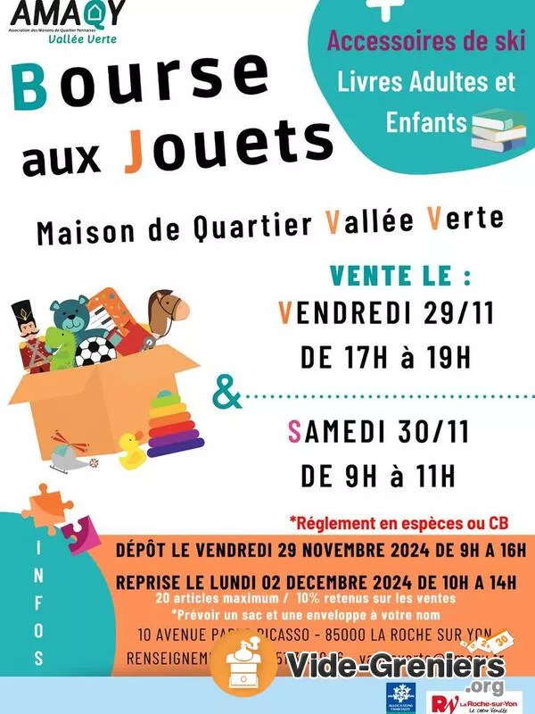 Bourse Jeux et Jouets, Accessoires de Ski, Livres