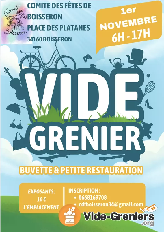 Vide Grenier du Comité des Fêtes de Boisseron