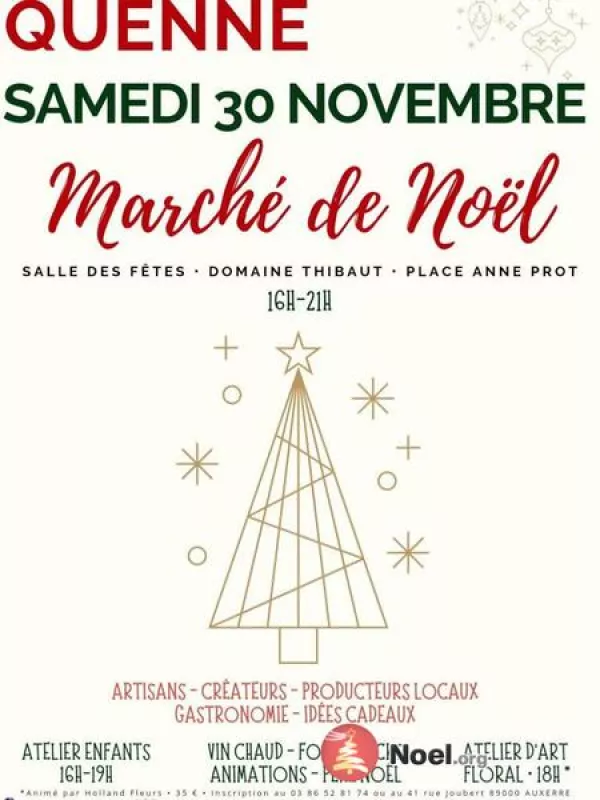 Marché de Noël Semi-Nocturne-Quenne-30 Nov 24-16H 21H