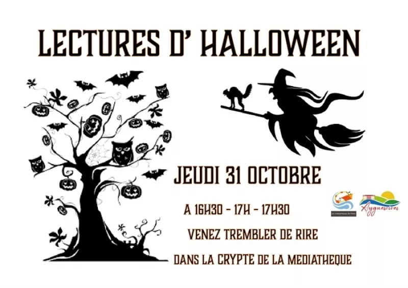 Lectures D'halloween à la Médiathèque d'Ayguesvives