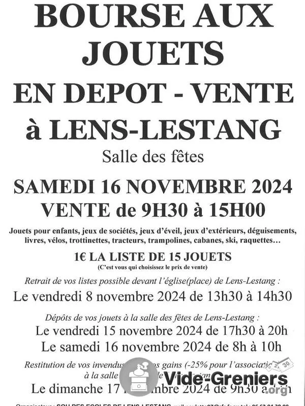 Bourse Aux Jouets en Depot-Vente