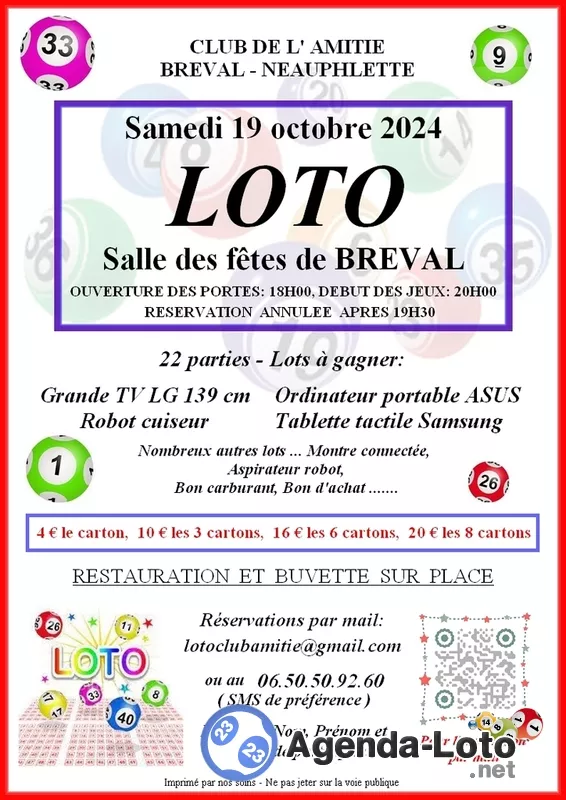 Loto du Club de l'Amitié de Breval