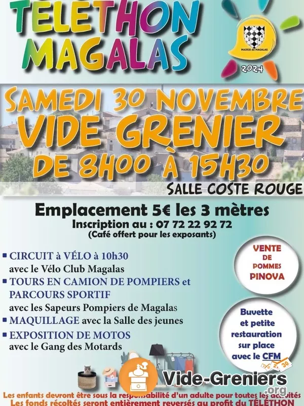 Vide Grenier du Telethon. Complet