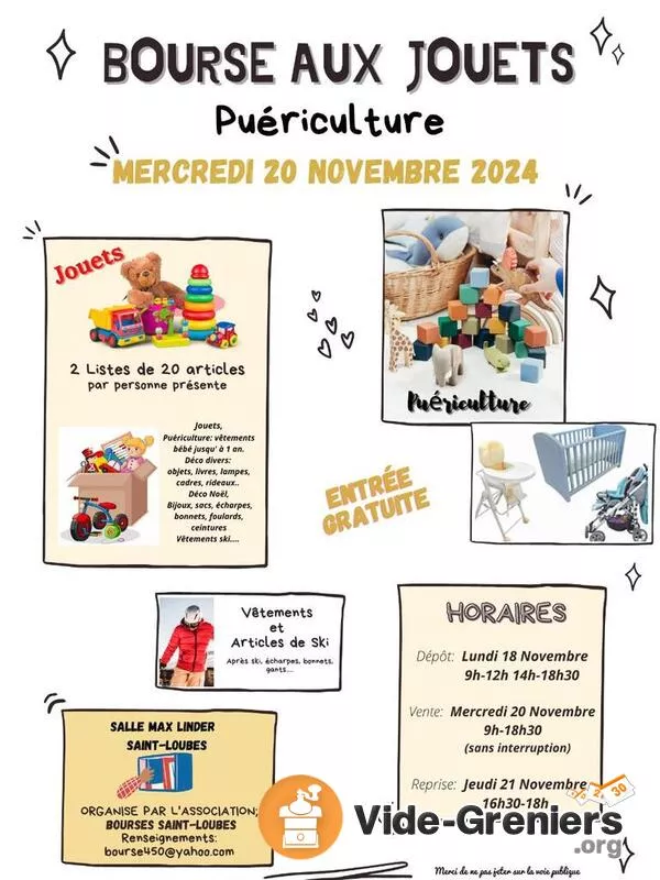 Bourse Jouets Puériculture