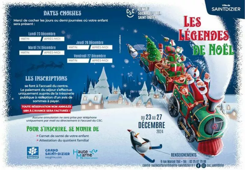 Dépliant Vacance Noel 2024