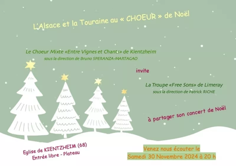 L'Alsace et la Touraine au «Choeur» de Noël