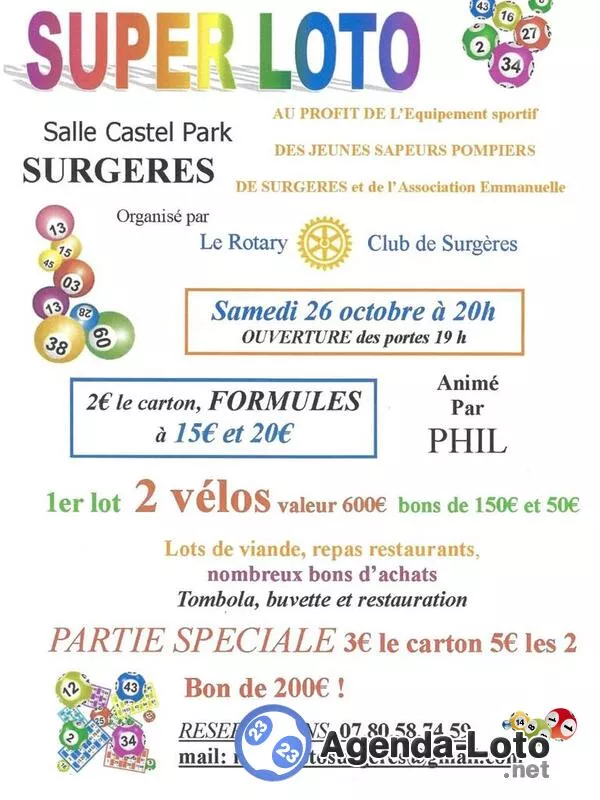 Super Loto Rotary Club Surgères