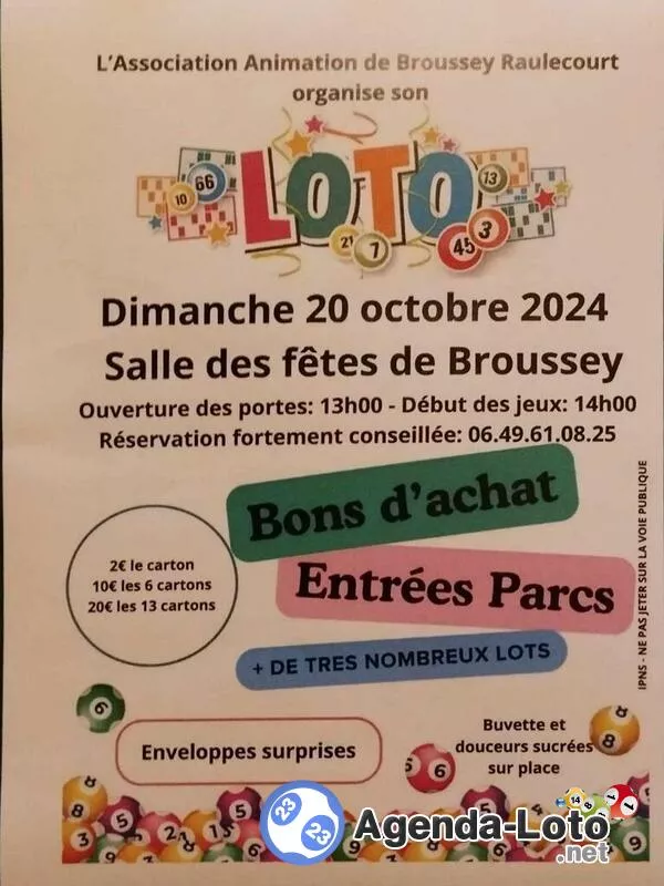 Loto de L Association Broussey-Raulecourt