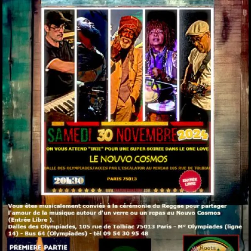 Cérémonie du Reggae au Nouvo Cosmos