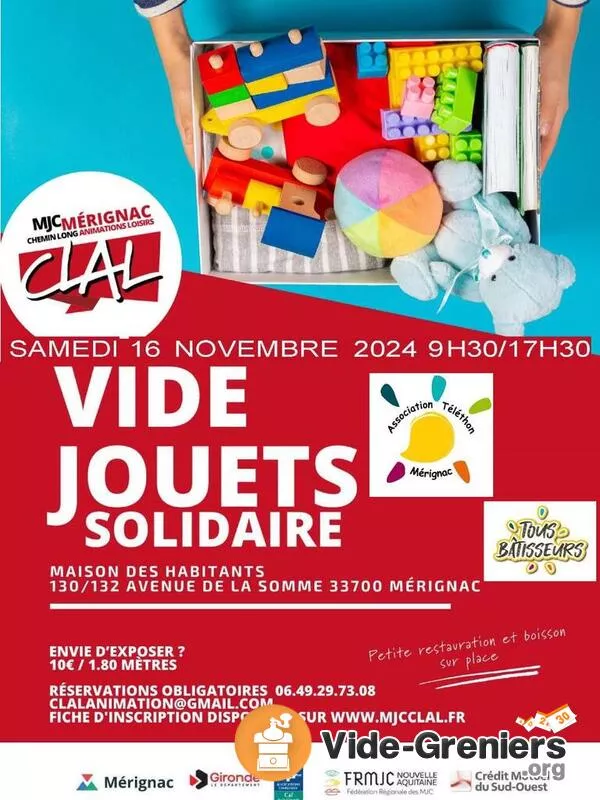 Vides Jouets Solidaire au Profit de Afm Telethon