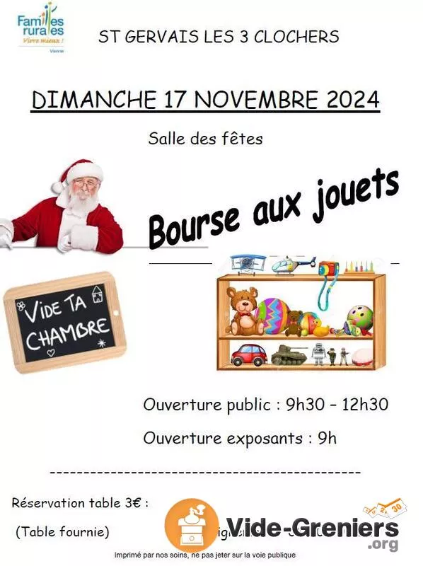 Bourse Aux Jouets Vide Ta Chambre