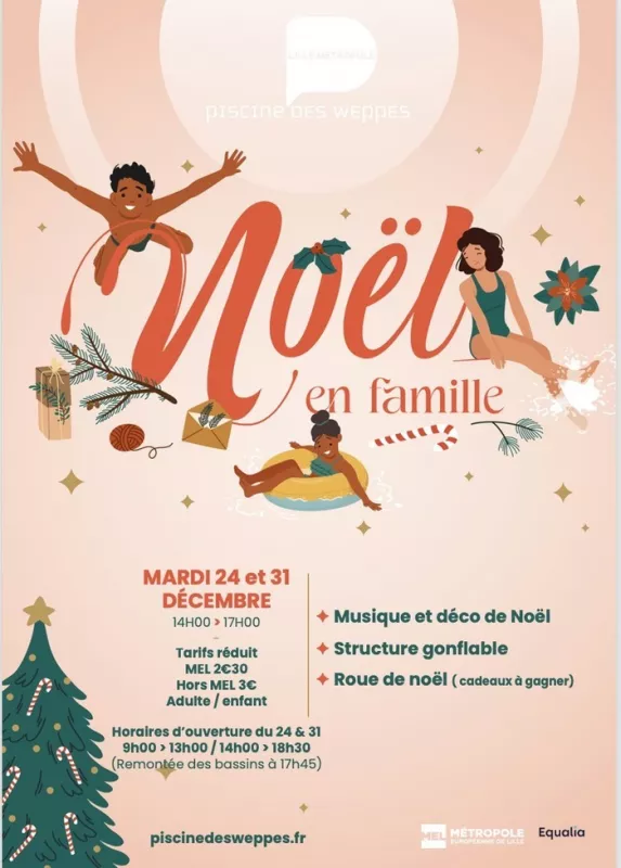 Noël en Famille à la Piscine des Weppes