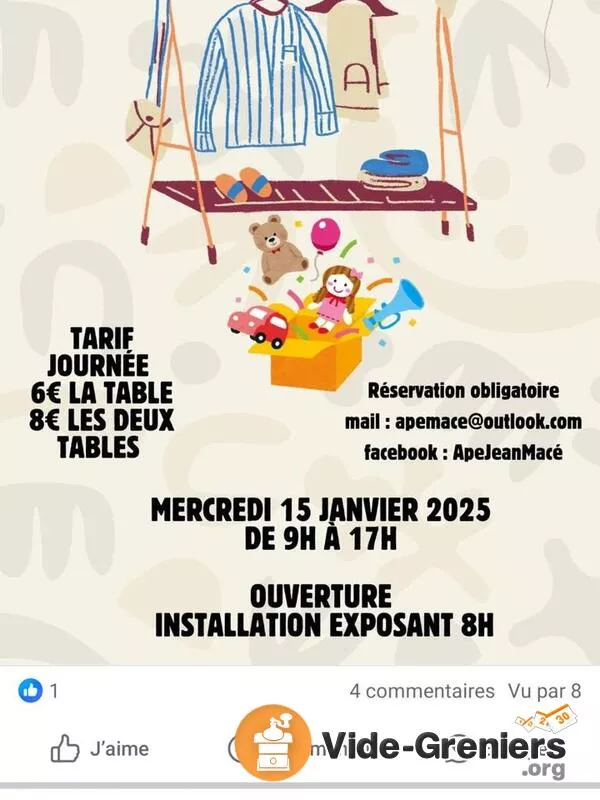 Brocante Vêtements et Jouets