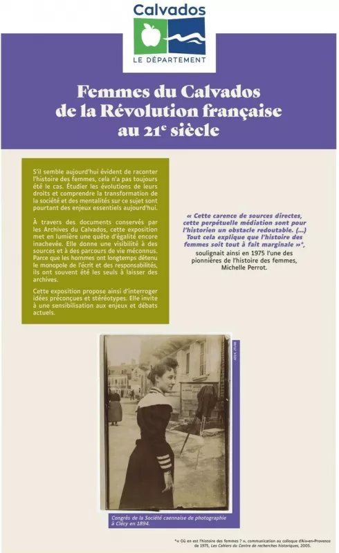 Exposition : Femmes du Calvados de la Révolution Française au XXIe Siècle