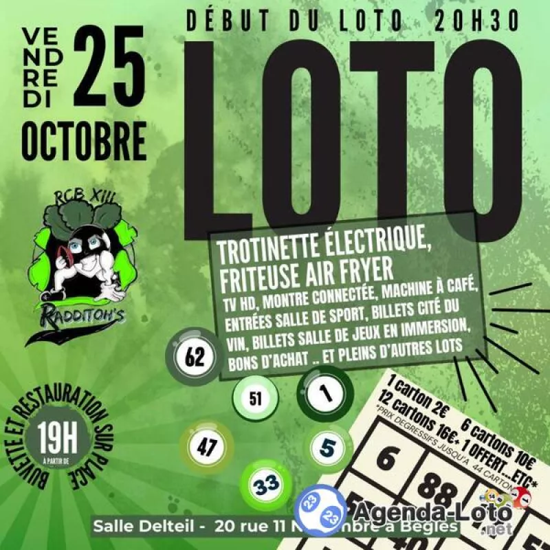 Loto du Rugby Club Bègles XIII