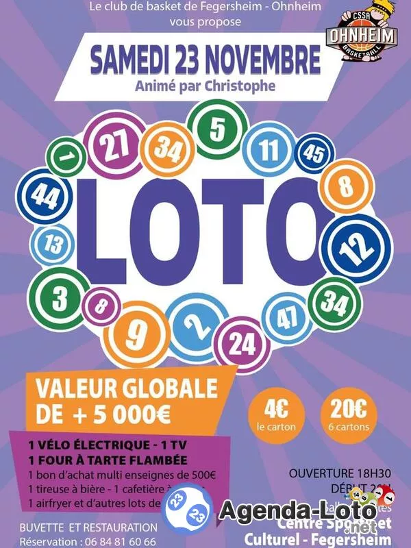 Super Loto Bingo Basket Fegersheim