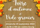 Vide Grenier Volvic Lors de la Foire D’automne