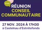 Réunion Conseil Communautaire