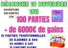 Loto Associatif 100 Parties Dimanche 10 Novembre 19H